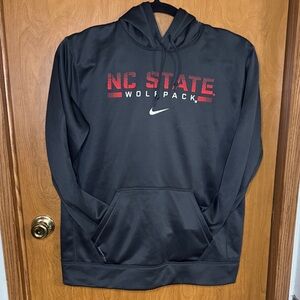 Nike Grey Hoodie with Red White NC State Wolfpack Logo size large